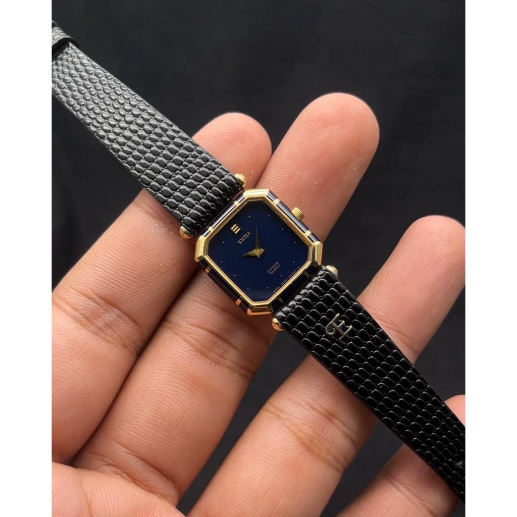Jam Tangan Vintage Citizen Excela Tank Quartz