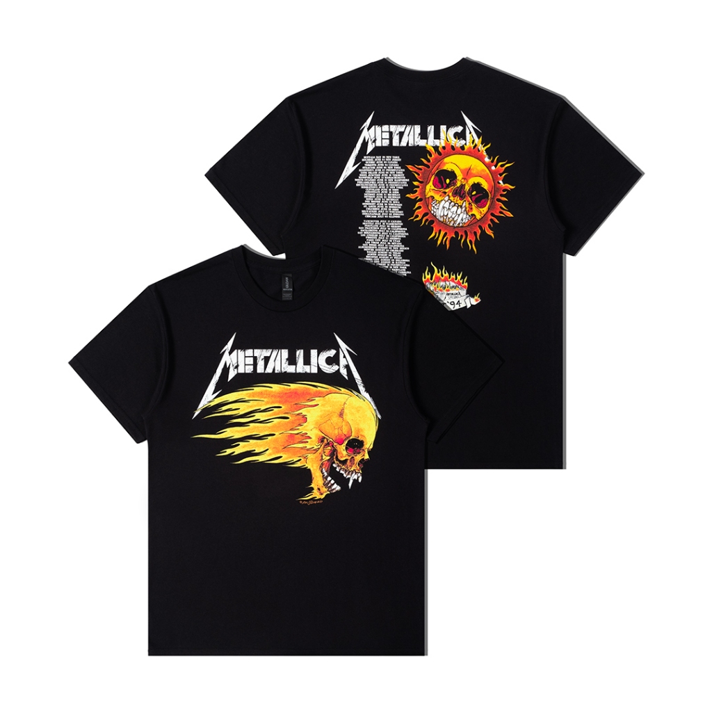 Metallica - Flaming Skull 1994 Tour T-Shirt