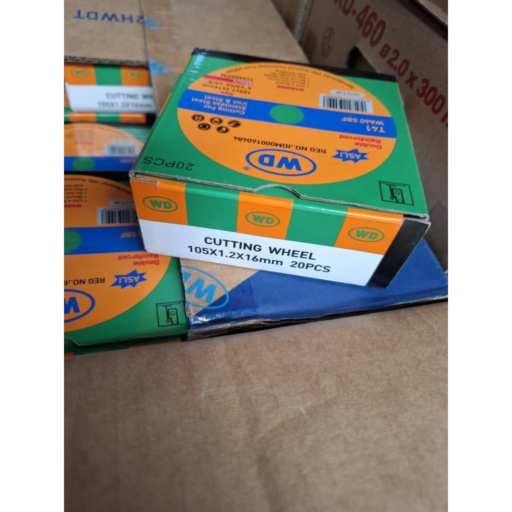 Batu Gerinda Gurinda Potong WD 4 inch/ Batu WD/Kotak/Dus