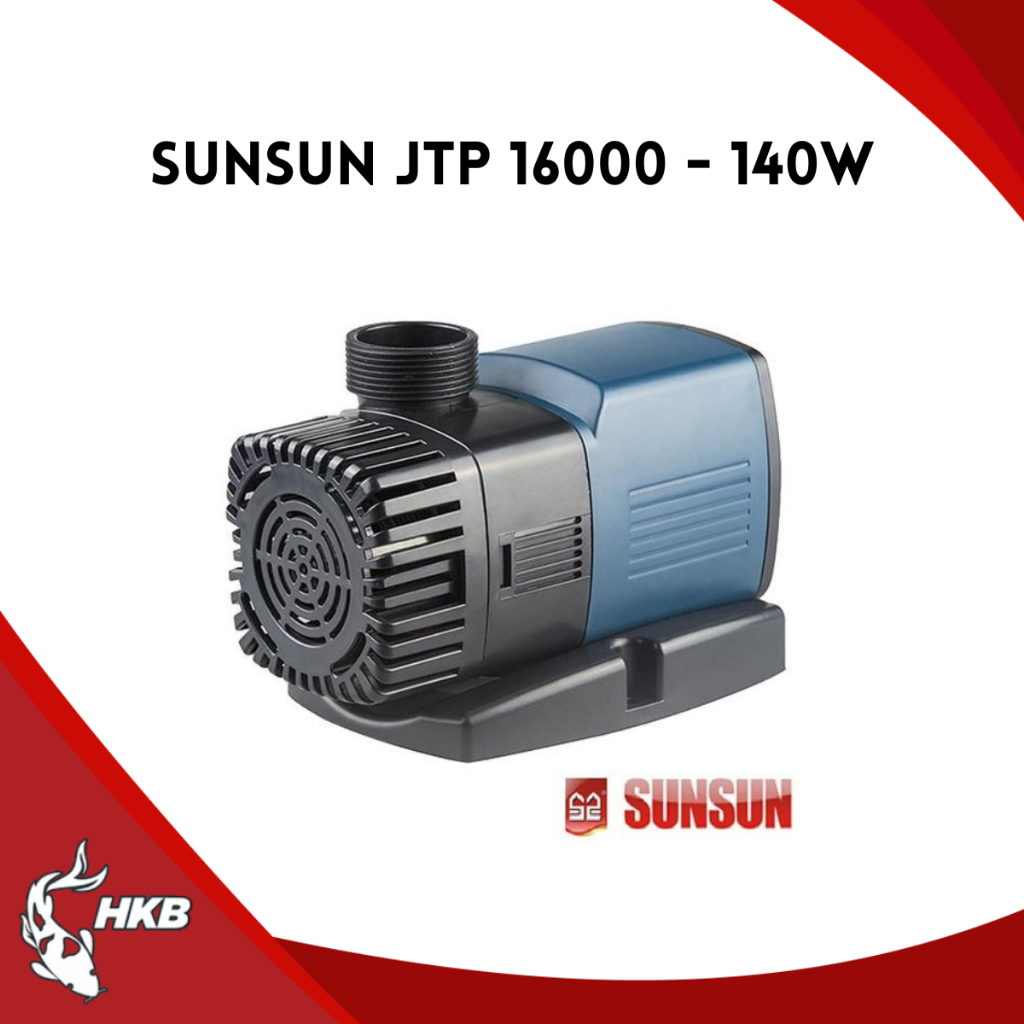 SUNSUN JTP PRO 16000 Liter/Jam SNI Original Pompa Low watt aquarium kolam ikan koi Frequency Pump He