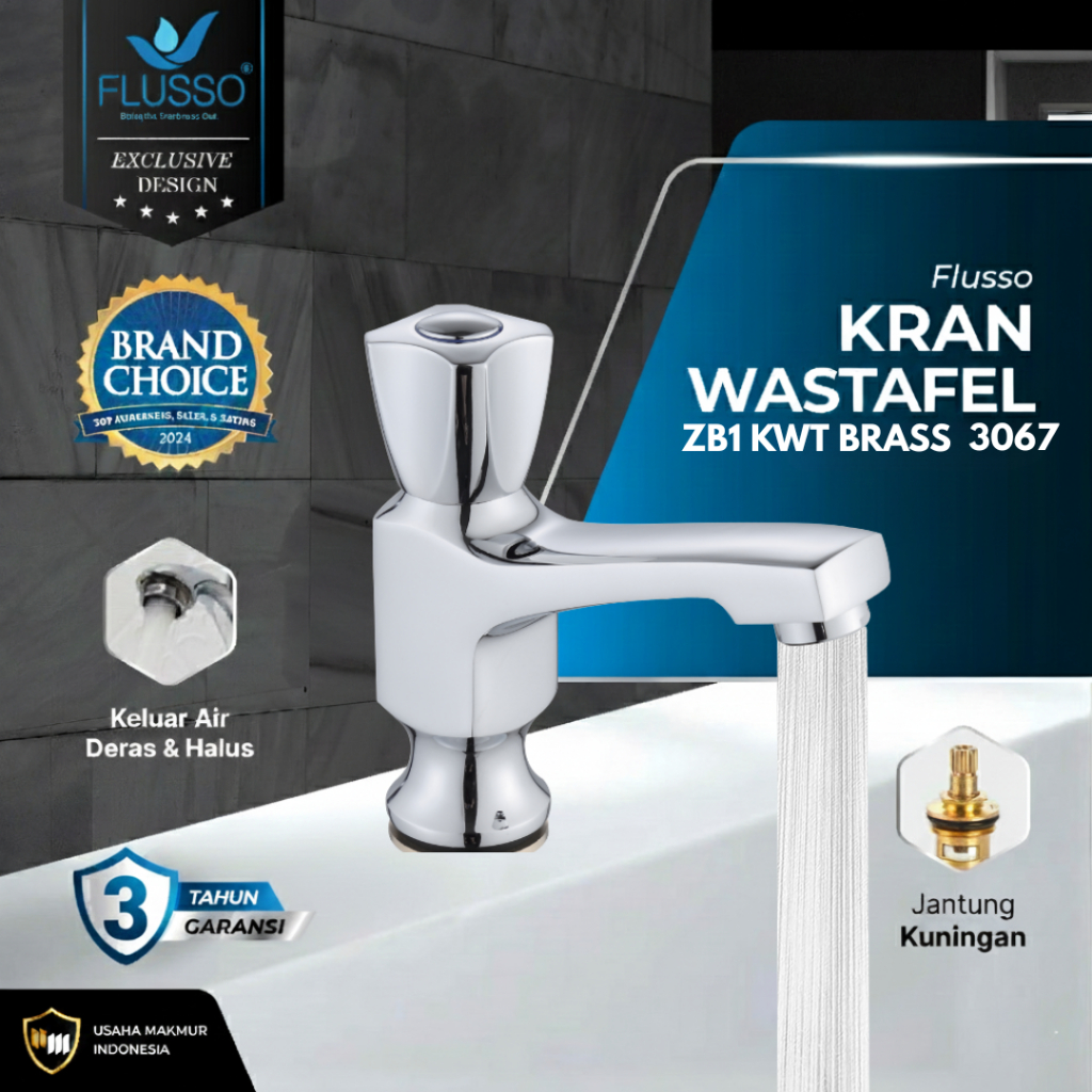 Kran Wastafel Cuci Piring VELOCE Jantung Kuningan Brass Keran Cuci Tangan Anti Karat