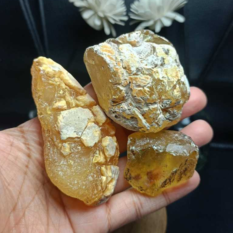 Natural Amber Kuning UV Reactive (1)