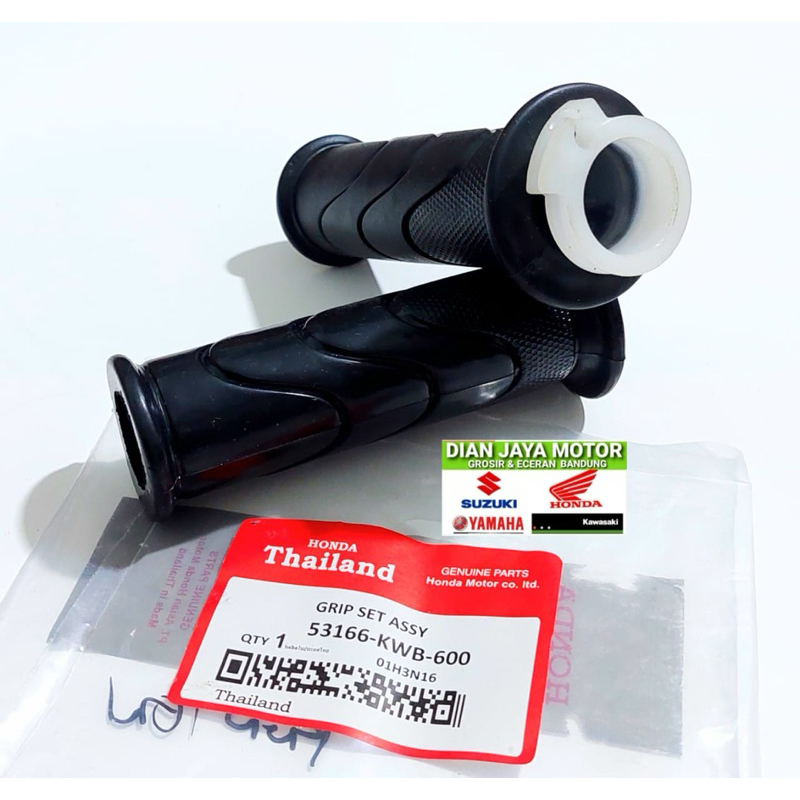 ( Thailand ) Karet Hand grip set KWB Honda Blade Revo absolut Karet grip plus solongsong gas Dian ja