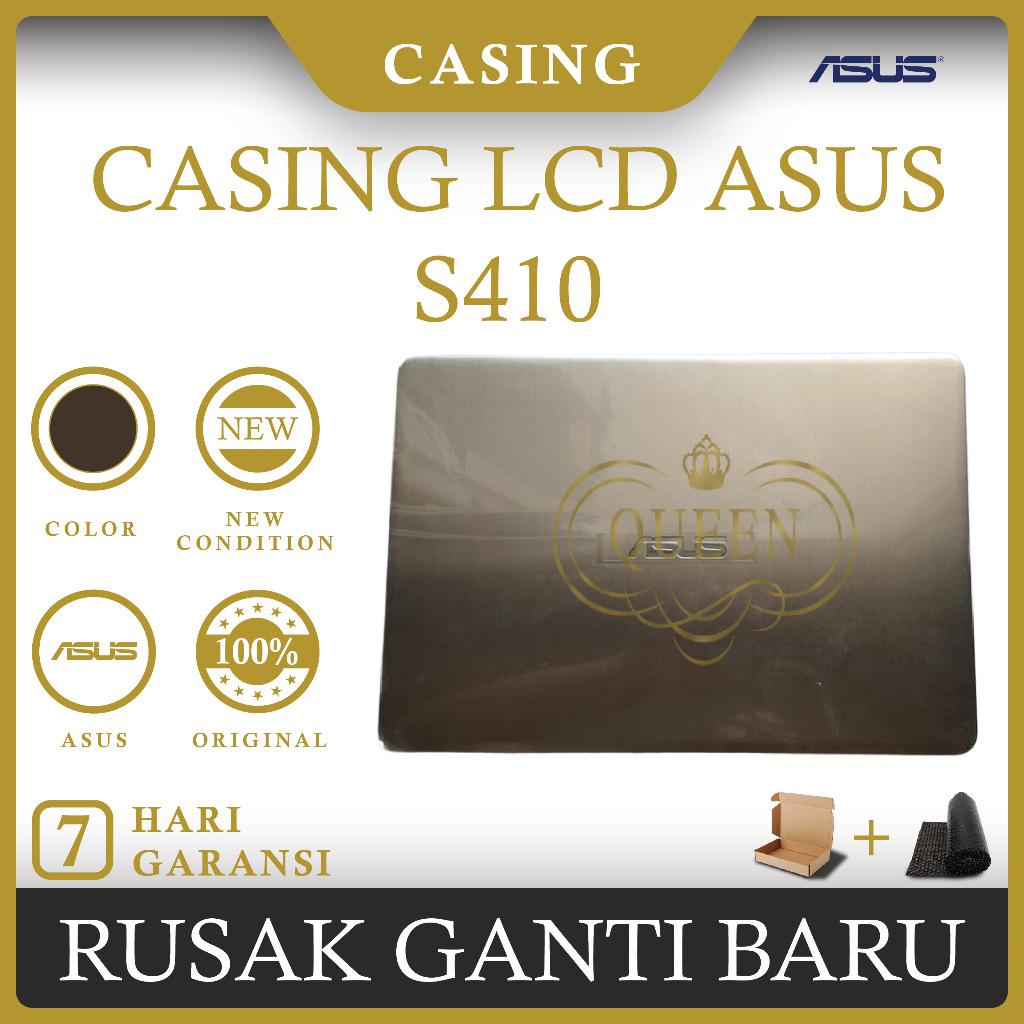 CASING COVER LCD LAPTOP ASUS Vivobook S14 S410 ORIGINAL (PLUS ENGSEL)