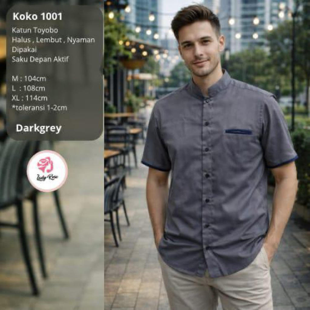 BAJU KOKO MUSLIM DEWASA BAHAN TOYOBO ORIGINAL
