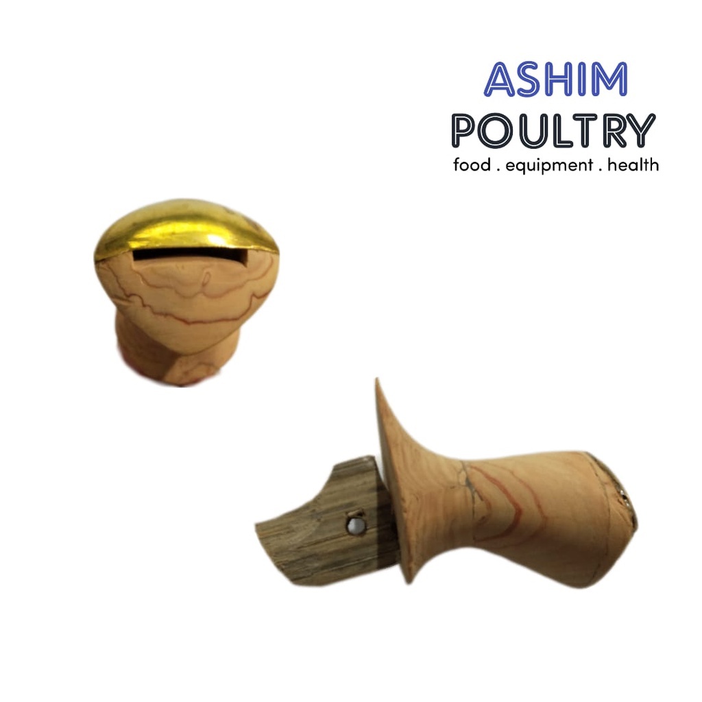 Sawangan sulingan peluit merpati mentah kuningan