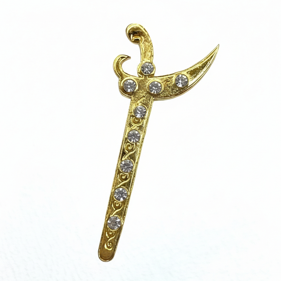 Bros Keris Emas Premium - Pin Jas Aksesoris Baju Adat Jawa Pengantin & Formal