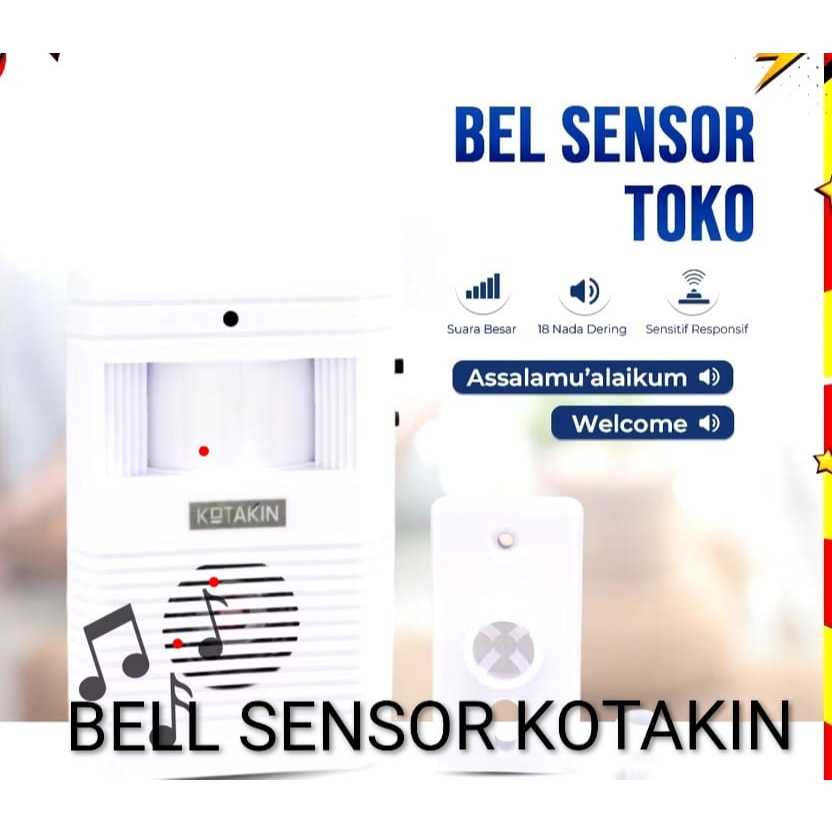 Alarm Pintu Bell Pintu Flazz sensor gerak bell selamat datang