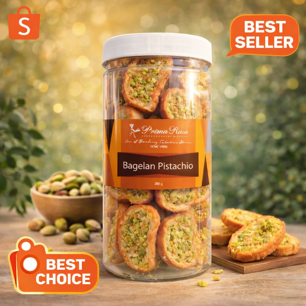 PRIMARASA - BAGELEN PISTACHIO TABUNG OLEH OLEH KHAS BANDUNG