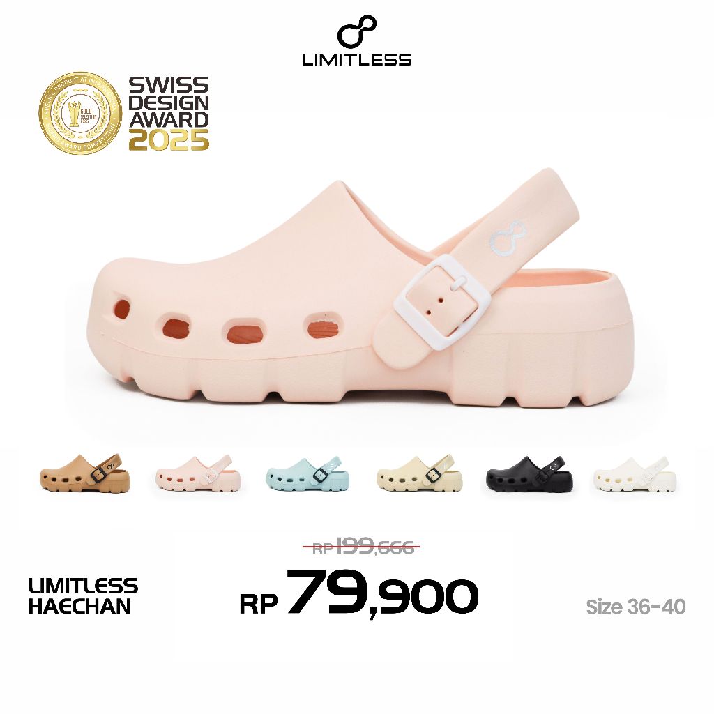 LIMITLESS Sandal Slip On Wanita Dewasa Haechan Eva Premium Sendal Slop Cewek Terbaru Tali Kekinian U