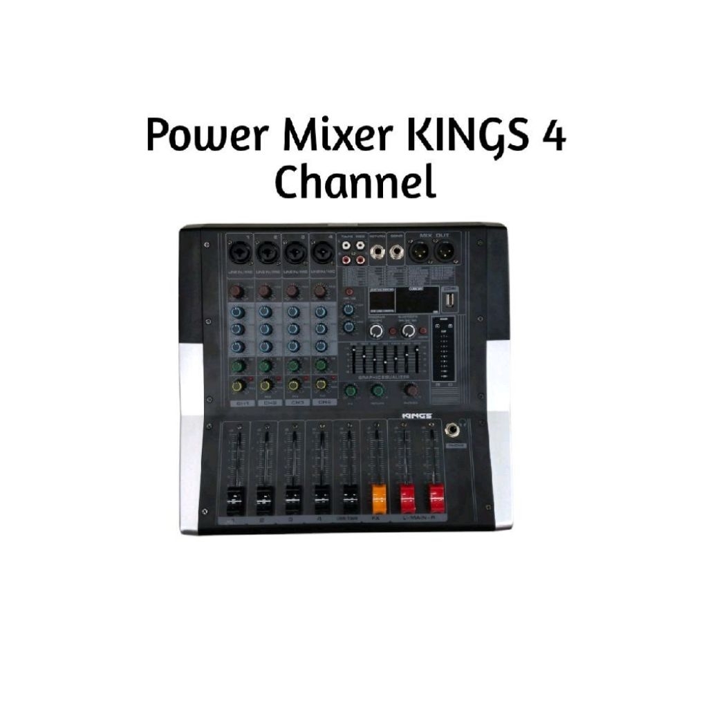Power Mixer KINGS 4 Channel // Mixer Power KINGS 4 Channel