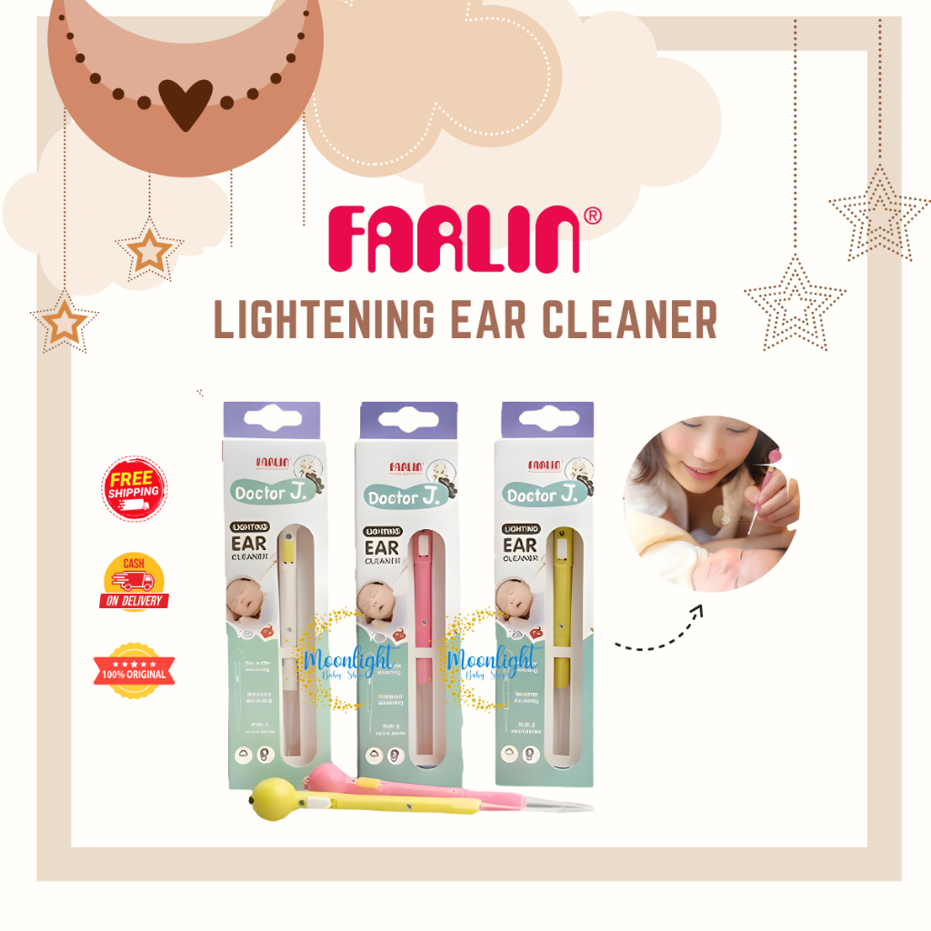 Farlin Lighting Ear Pick Cleaner - Pembersih Telinga Bayi