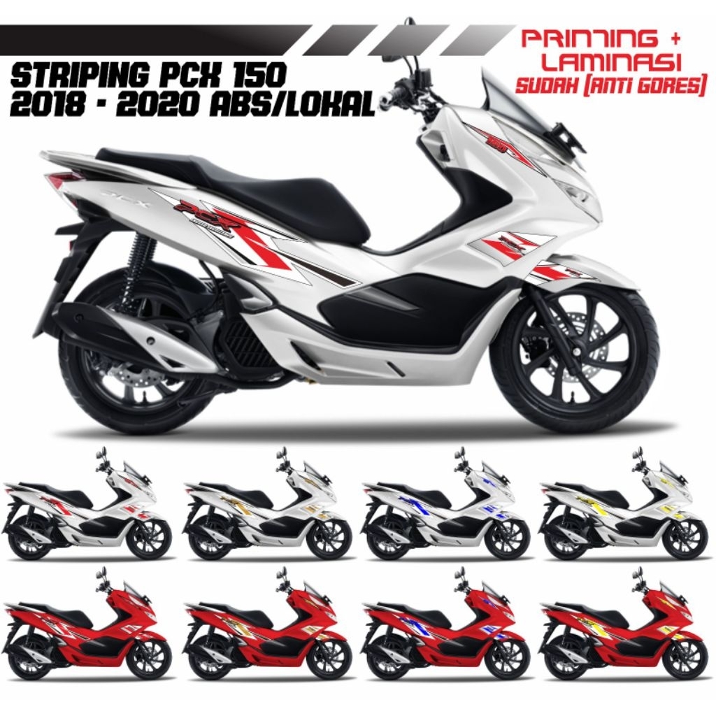 Striping PCX 150 2018 - 2020 ABS/LOKAL Print Laminasi