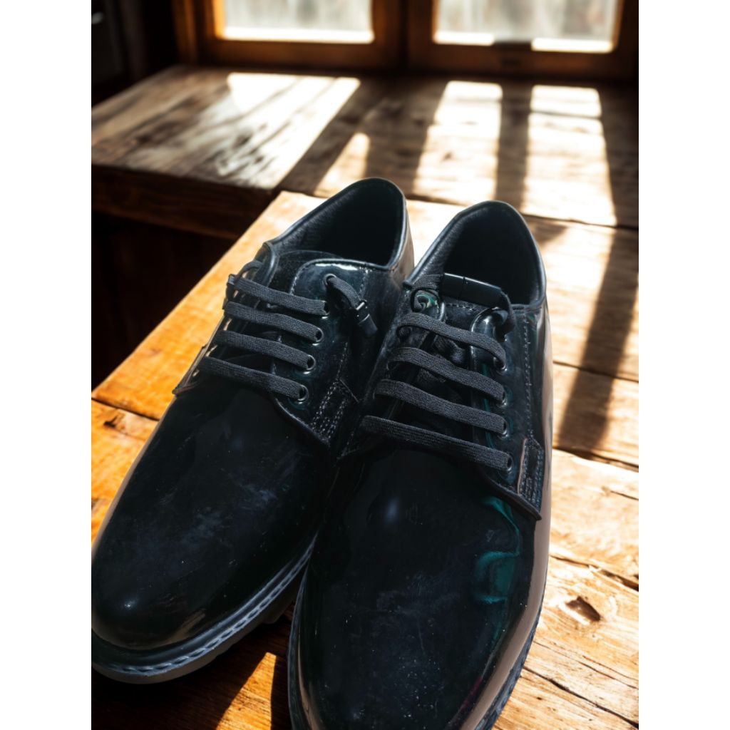 Sepatu PDH Jatah TNI-AD Terbaru Tali Magnet