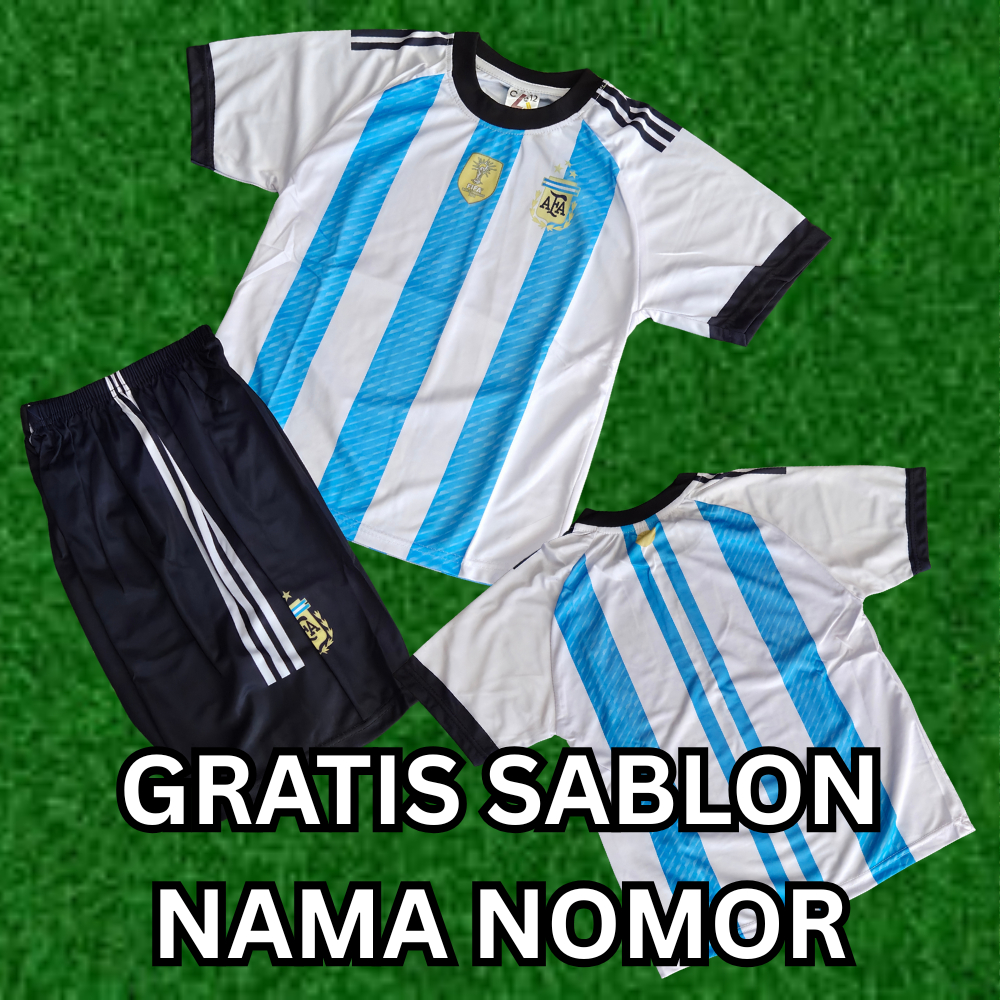 COD GRATIS NAMA NOMOR jersey bola argentina vs indonesia/baju messi argentina jersey timnas indonesi