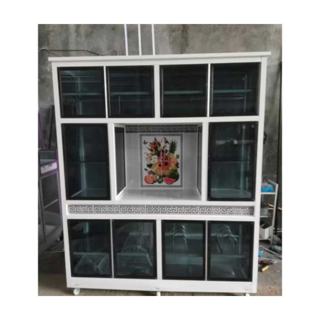 BACA DESKRIPSI / Rak Piring Aluminium Jumbo 10 Pintu / Rak Piring alumnium / Rak piring / Lemari Pir