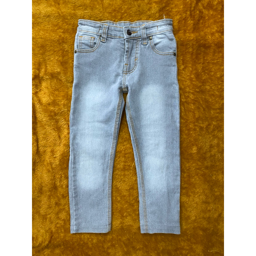 PL celana jeans panjang anak cowok veskid (noda dikit)ukuran 9-10 thn LP 64 cm