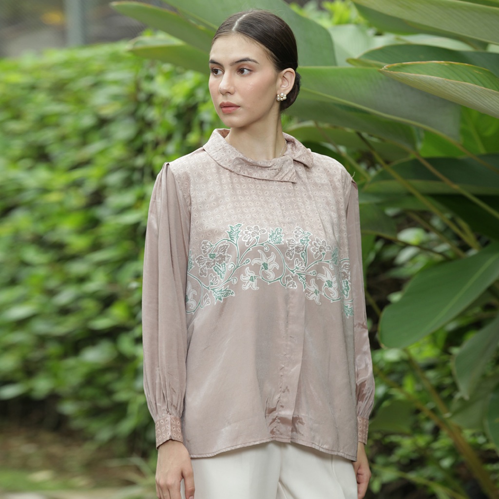 Batik Huza - Blouse Ophelia - Atasan Batik Wanita
