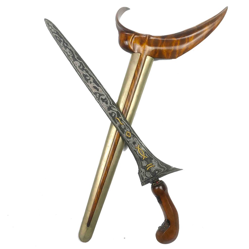 Keris Brojol Sinarasah Emas Pamor Wengkon Isen Tangguh Tuban