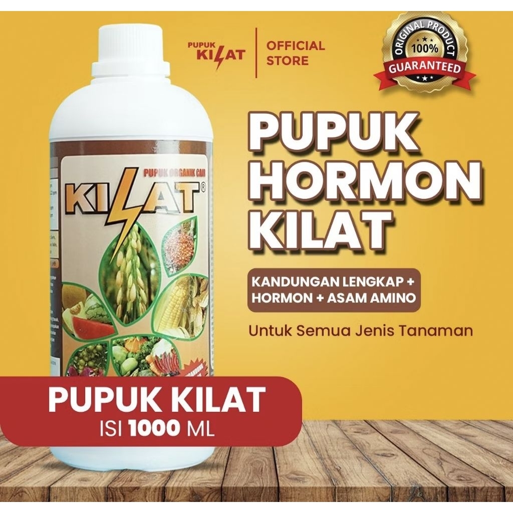 ( 1 Liter ) Pupuk KILAT 1 Liter Pupuk Organik Cair POC KILAT Hormon Kilat