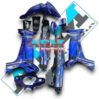 PROMO Paket Body Full Set Yamaha Fiz R FizR F1z R Vega R Lama Old Warna Biru Kombinasi Hitam Glossy 