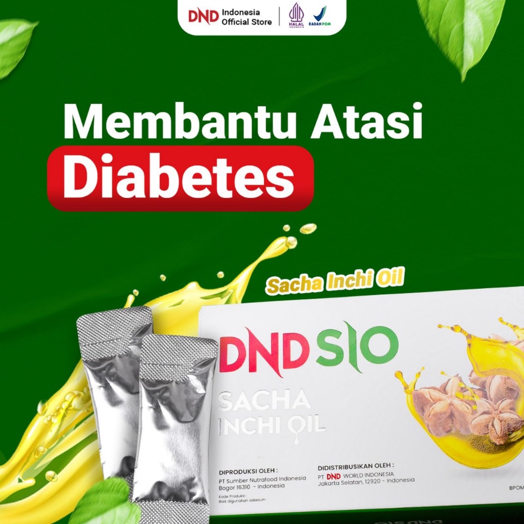 DND Sacha Inchi Oil Bantu Diabetes Kolesterol Omega 369 15 Sachet Organik