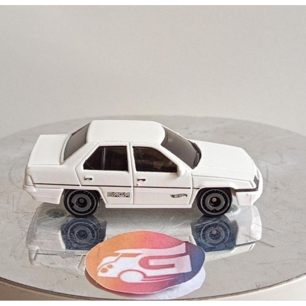 Hot Wheels Proton Saga Putih Loose - Hotwheels