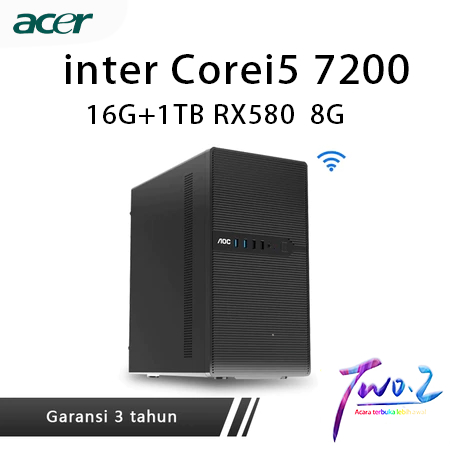 AOC Intel I3 I5 I7 PC Gaming Full Set Mini Komputer Desktop Cocok Untuk Kantor Bisnis Desain Grafis 