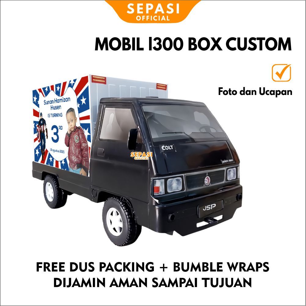 Mainan Anak Mobil Pick Up L300 Box Basuri Mainan Mobil Pick Up L300 Non Musik