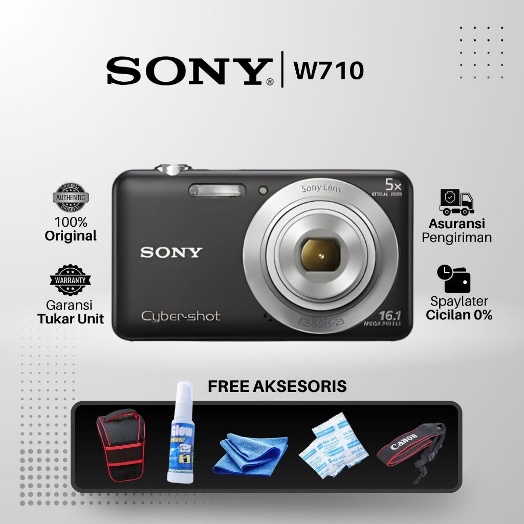 Kamera Pocket Digital Sony W710 HD 16 MP