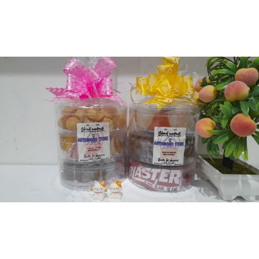 parcel mini lebaran toples (isi random 3 toples)