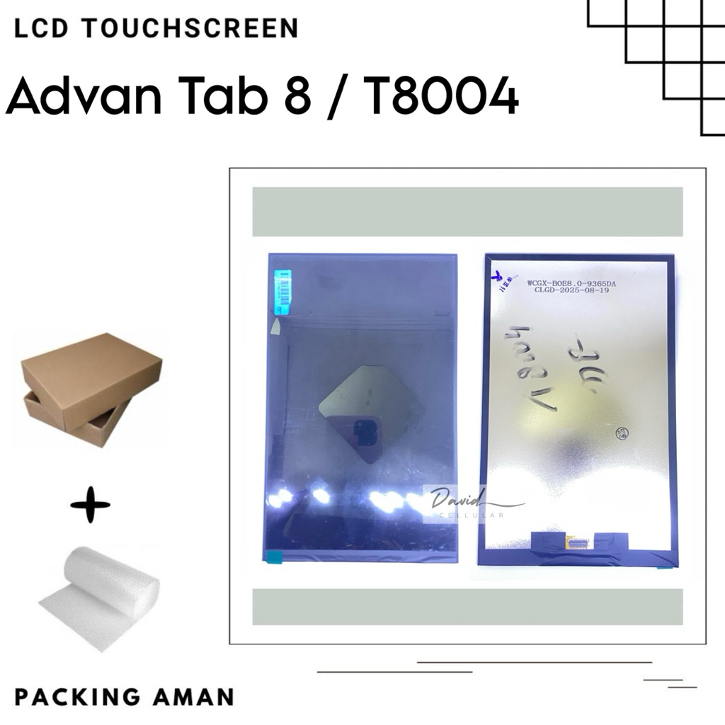 LCD DAN TOUCHSCREEN ADVAN TAB A8 T8004 - KACA LAYAR SENTUH