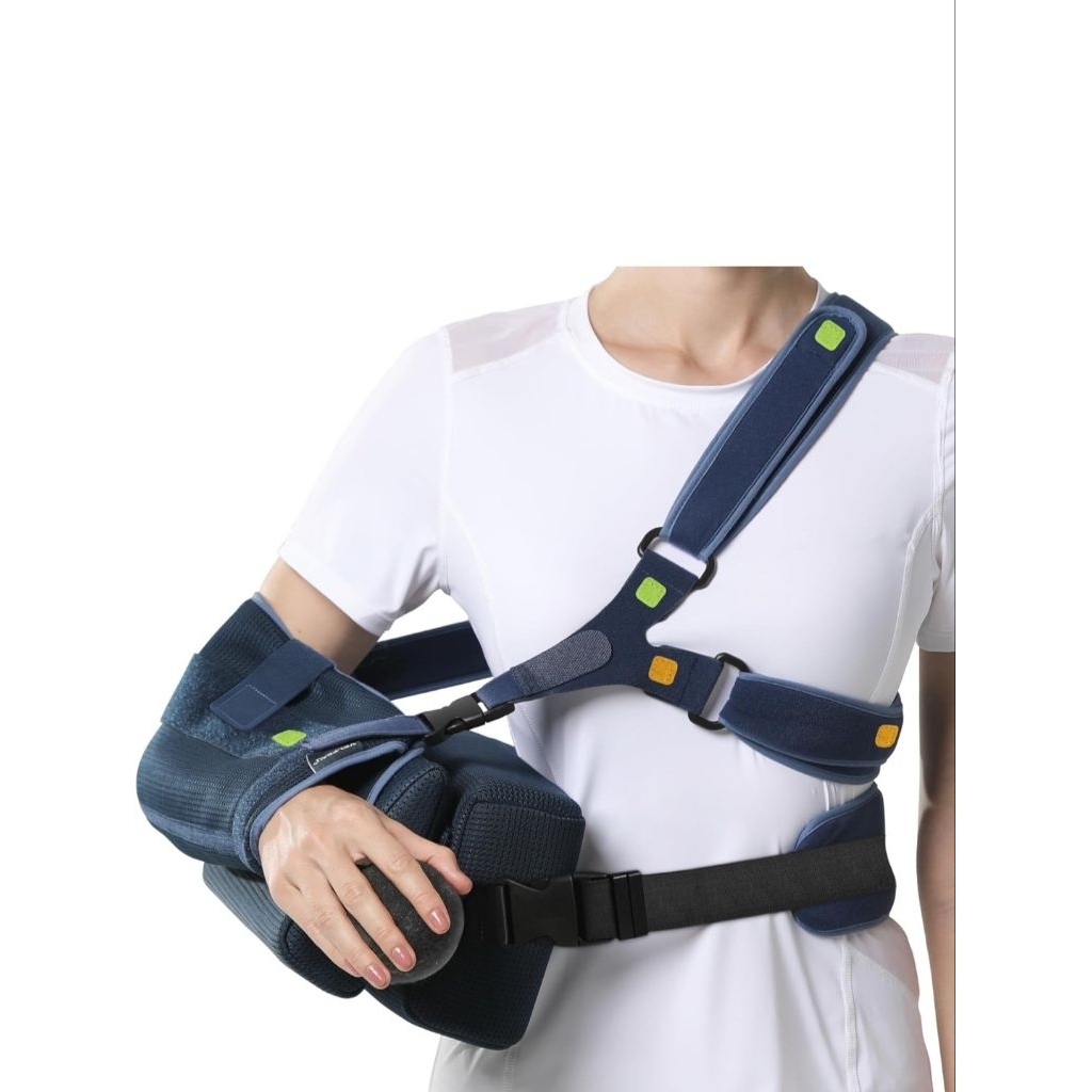 Velpeau Shoulder Abduction Sling with Two Removable Pillows, Shoulder Immobilizer Strap for Sleeping