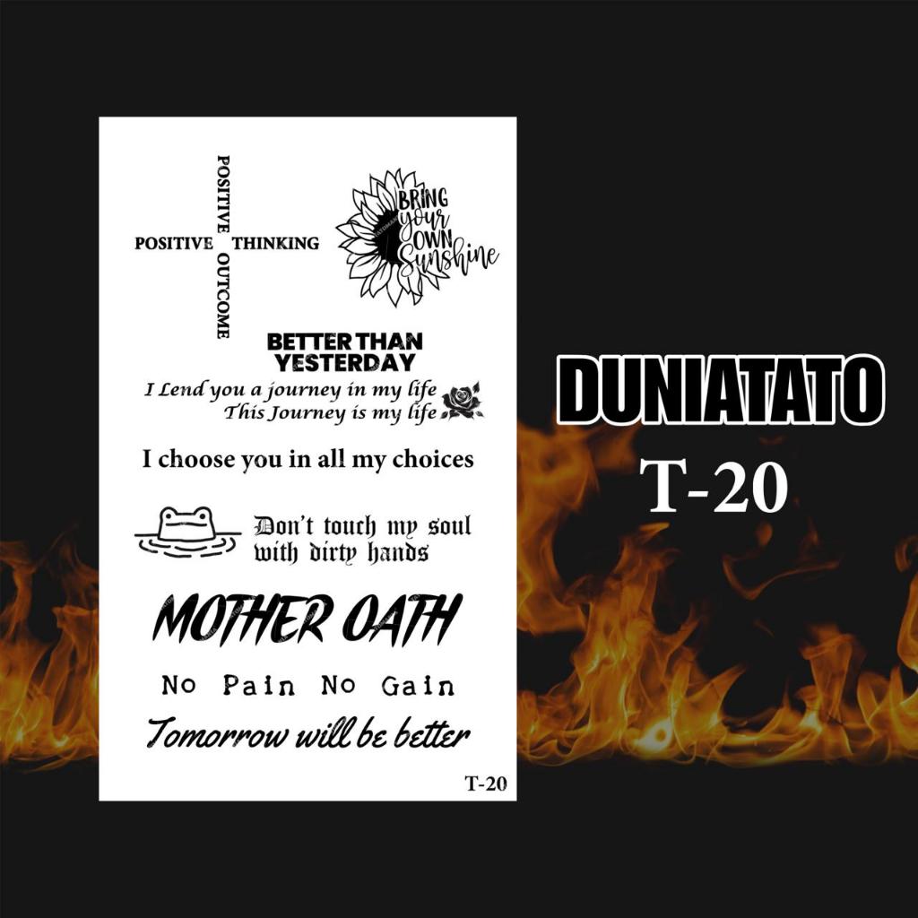 Duniatato-Stiker tato temporer semi permanen tulisan-20