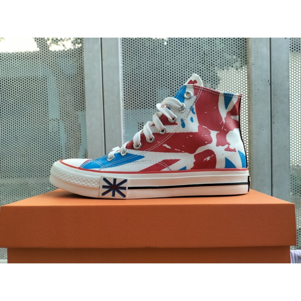 SEPATU CONVERSE PRIA 70'S HIGH ALLSTAR UNION JACK  ENGLAND FLAG
