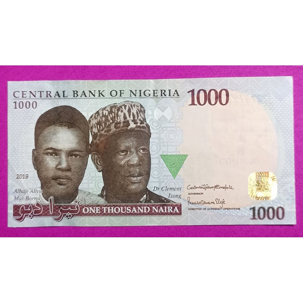 UANG KERTAS NIGERIA 1OOO NAIRA
