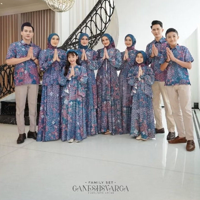 GANESHSVARGA SARIMBIT LEBARAN 2026 TERBARU NADHEERA LUXURY• SERIAL TANZANITE AZURE• GAMIS LEBARAN SE