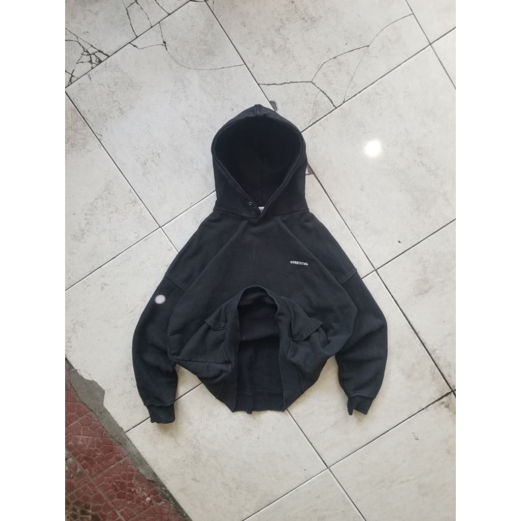 Blank Hoodie Sun Faded