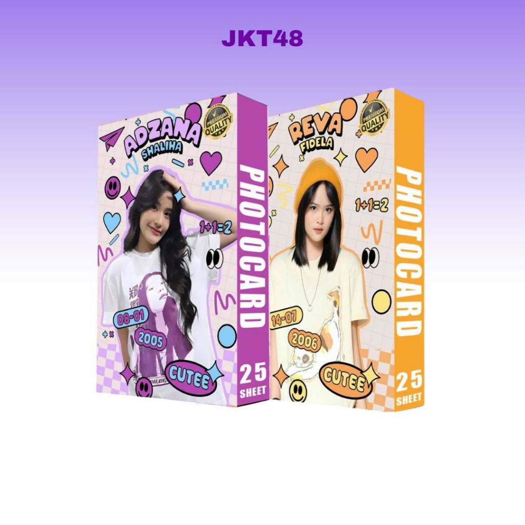 JKT48 ADEL, ASHEL  FLA Photocard Exclusive Glossy