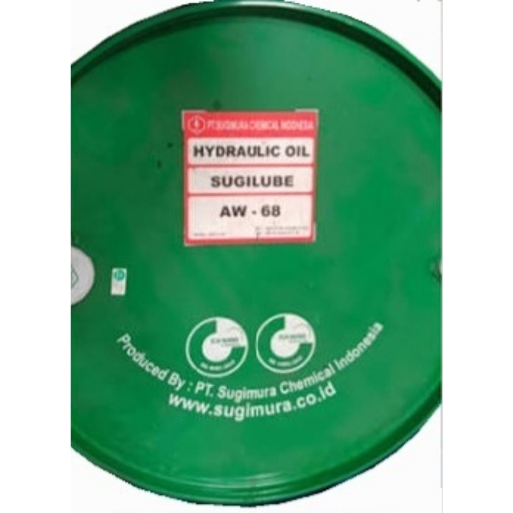 OLI HIDROLIK AW - 68 SUGIMURA ORIGINAL 100% asli japan ukuran Ecer 1 Liter 1000ml kemasan asli Drum 