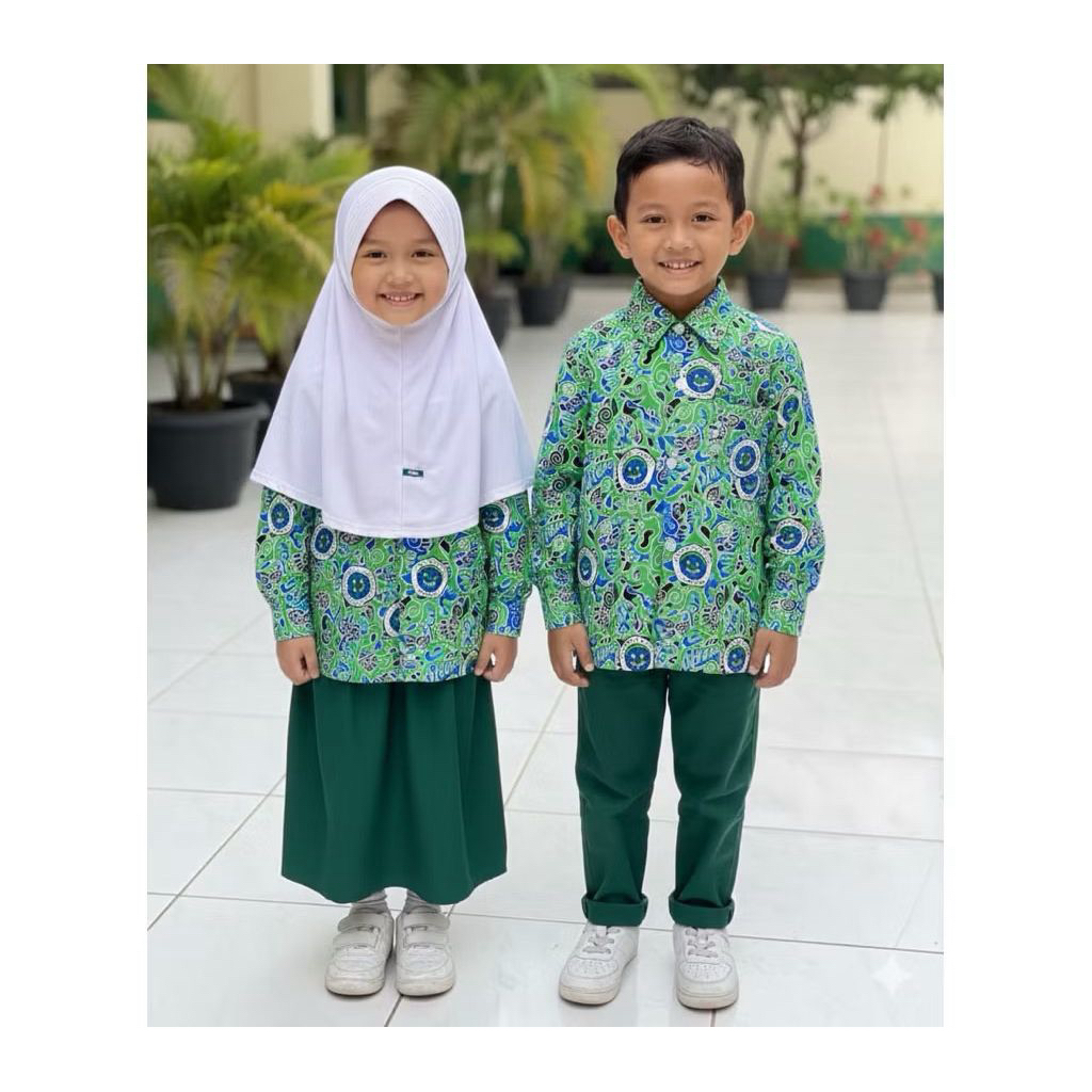 STELAN Batik RAUDHATUL ATHFAL Lengan Panjang