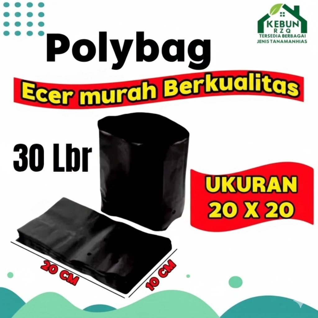 Polybag Tanaman 20 x 20 cm Termurah | polybag tanaman sayur dan buah