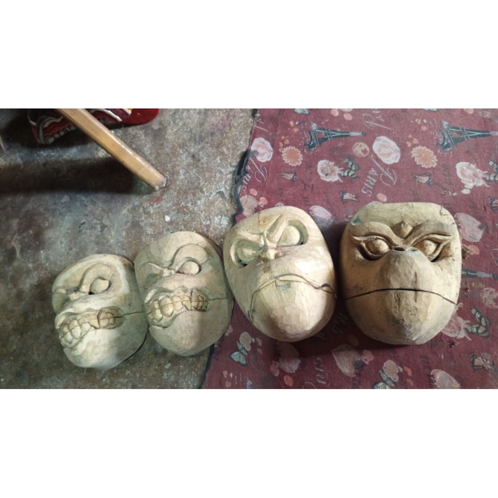 [ ORI 100% PUNKY_GANONG_KDR ] Topeng Mentahan Ketek'an/Monyet