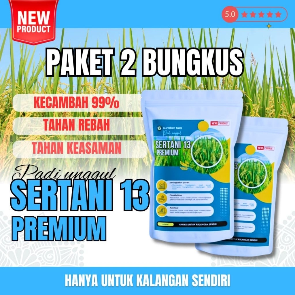 Benih padi unggul sertani 13 original ( BIBIT PADI UNGGUL SERTANI 13 )