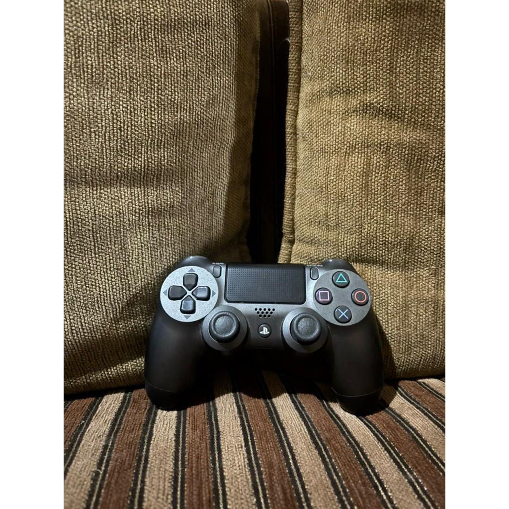 Dualshock 4 ds4 ori mesin black steel / stik ps4 ori mesin black steel stick controller playstation 