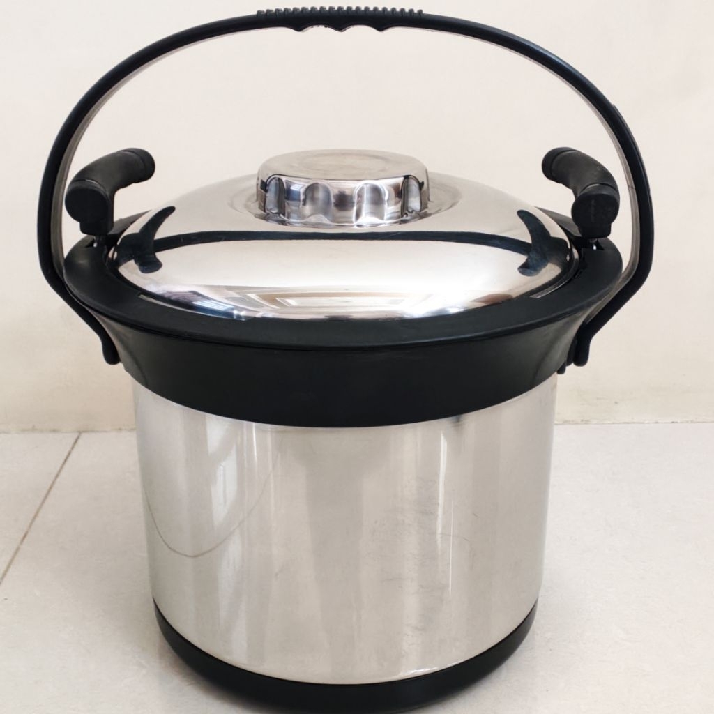 Panci Stainless steel Multifungsi Termos makanan tahan lama Panas Wadah saji lauk dan Sayur kedap ud