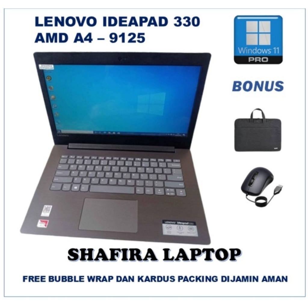 Laptop Lenovo Ideapad 330 AMD A4 Generasi Baru Kenceng Laptop Kerja Laptop Kuliah
