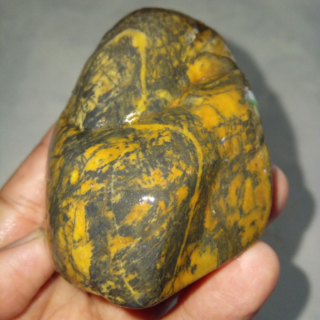 Natural Batu Akik Motif Macan Loreng Asli Sumatera