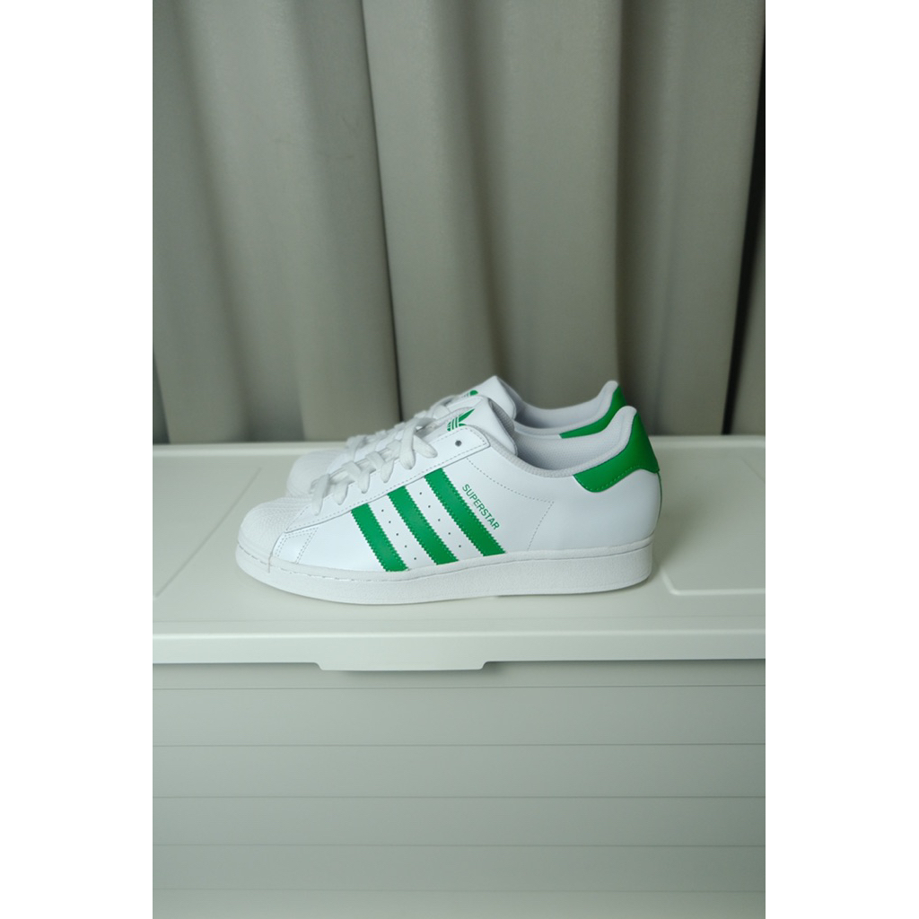 Adidas Superstar White Green 44.5