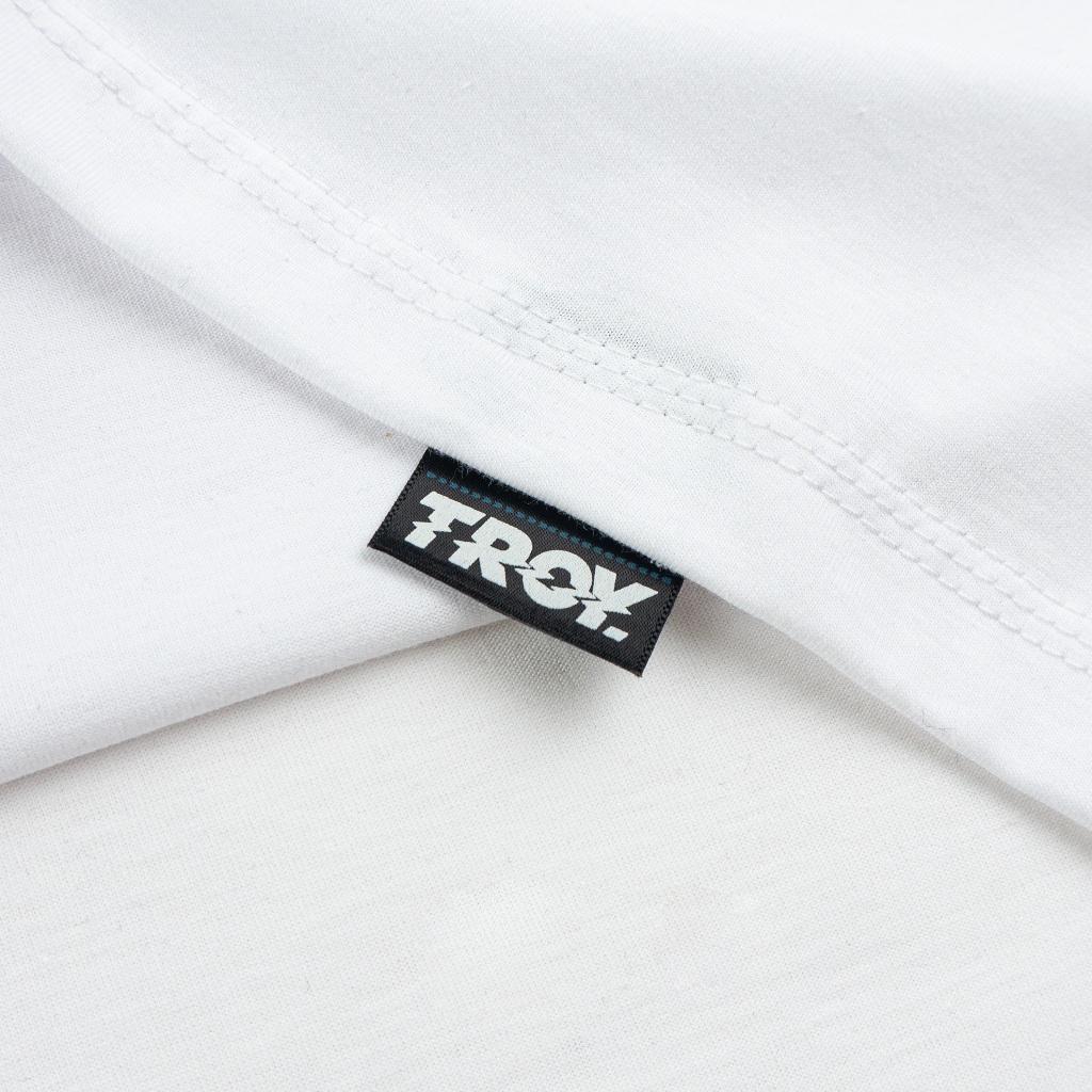 Troy Company Double Sleeve Longsleeve Tshirt White Maroon Dance Fire - Kaos Putih Maroon Lengan Panjang DSD 3512